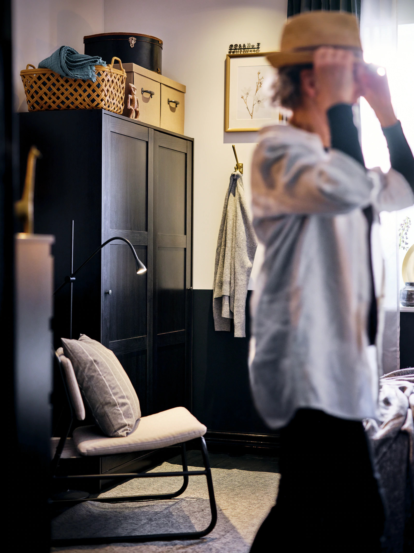 chambre design noire