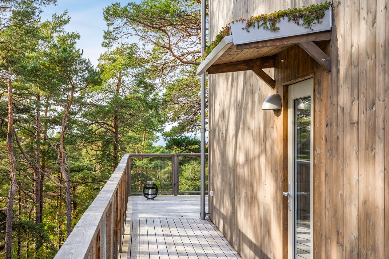 façade maison en bois cubique