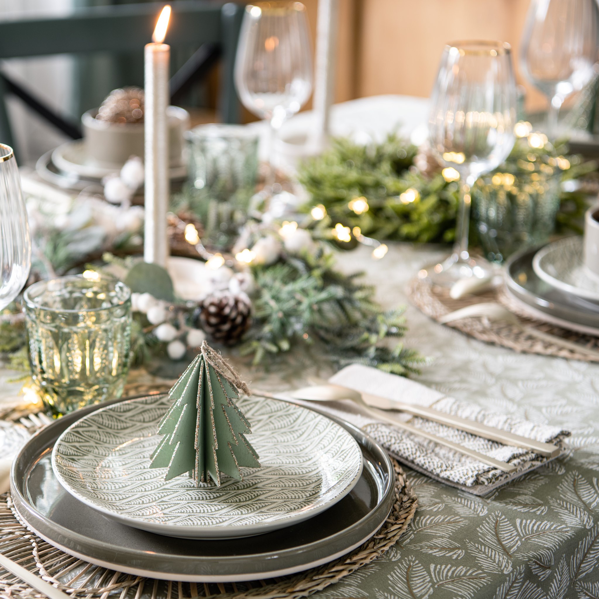 décoration table de Noël