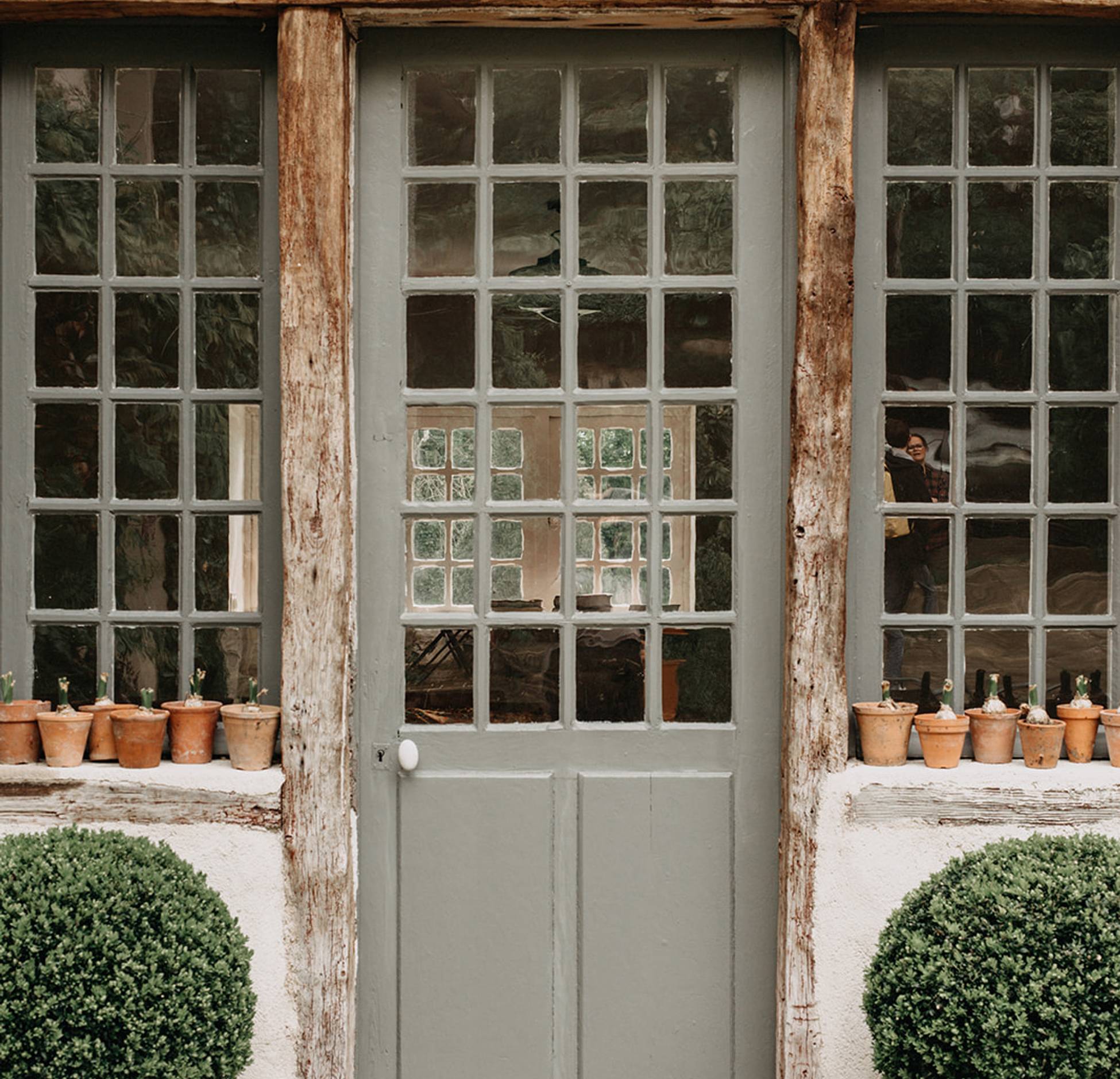entrée maison en pierres Giverny