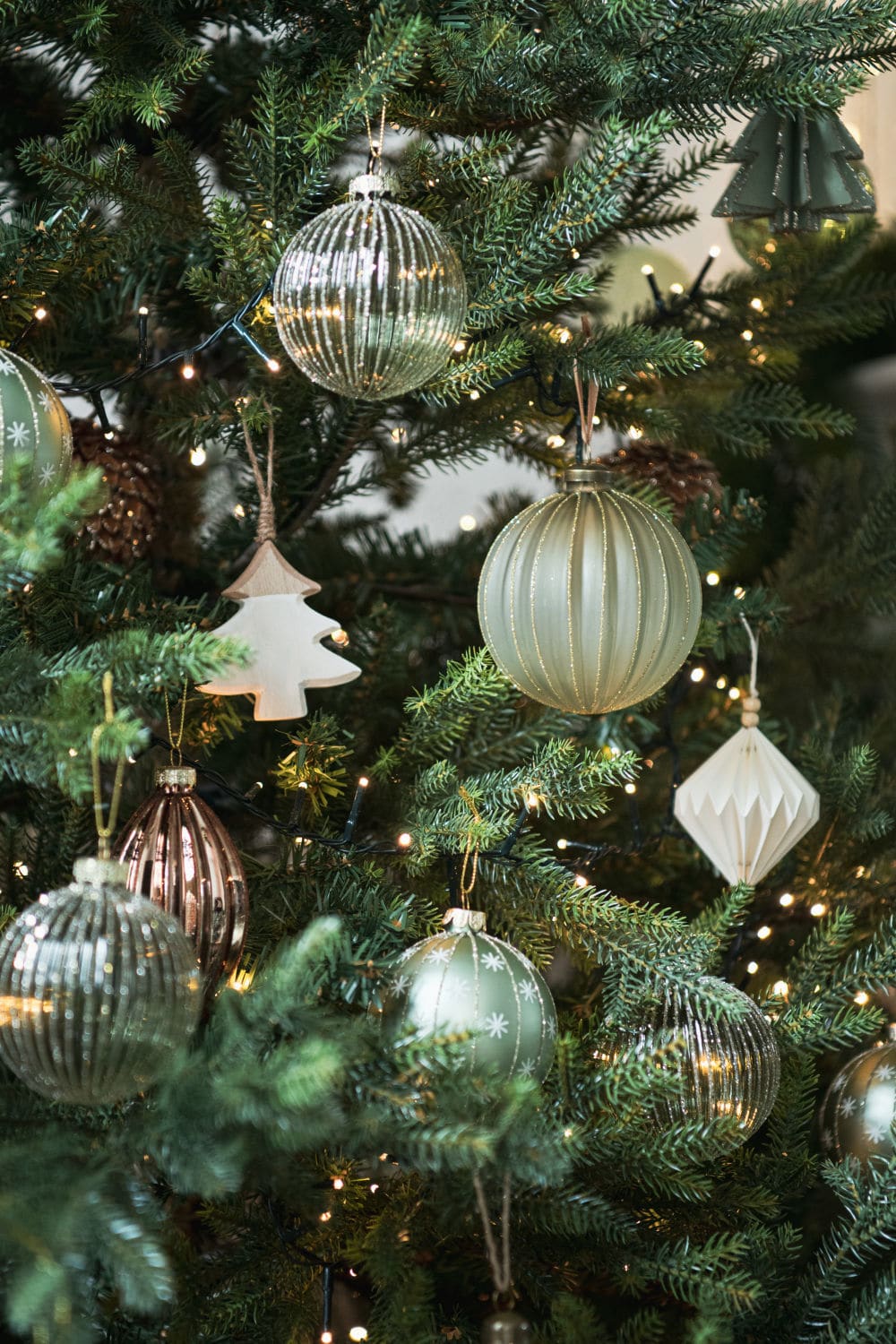 décoration de Noël verte
