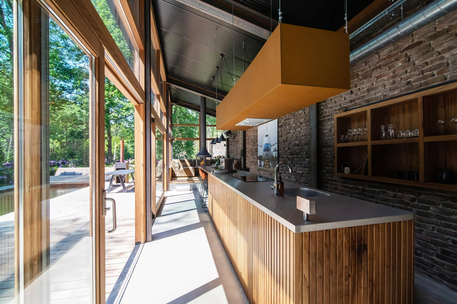 cuisine ouverte maison en bois cuisine ouverte maison en bois