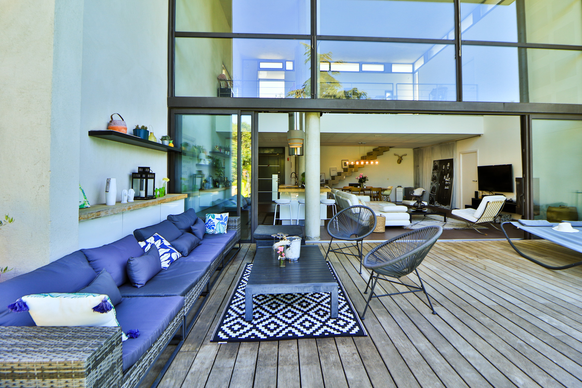 terrasse en bois maison contemporaine Marseille