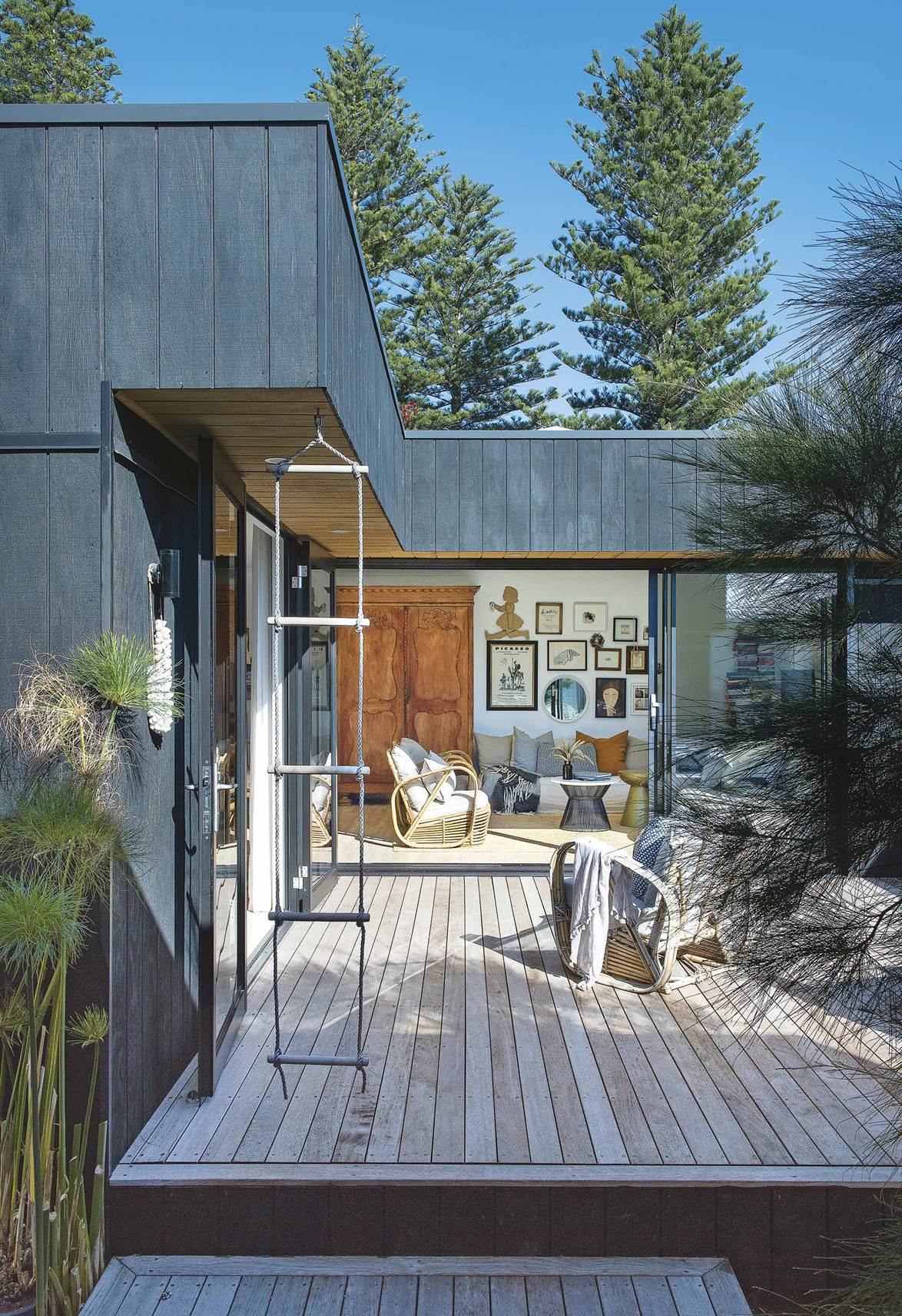terrasse décoration design maison d'architecte