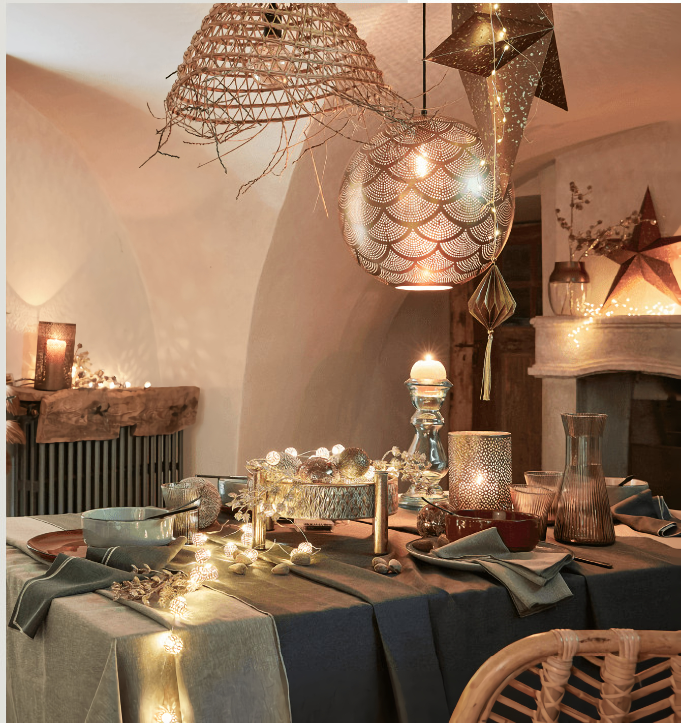 décoration table Noël