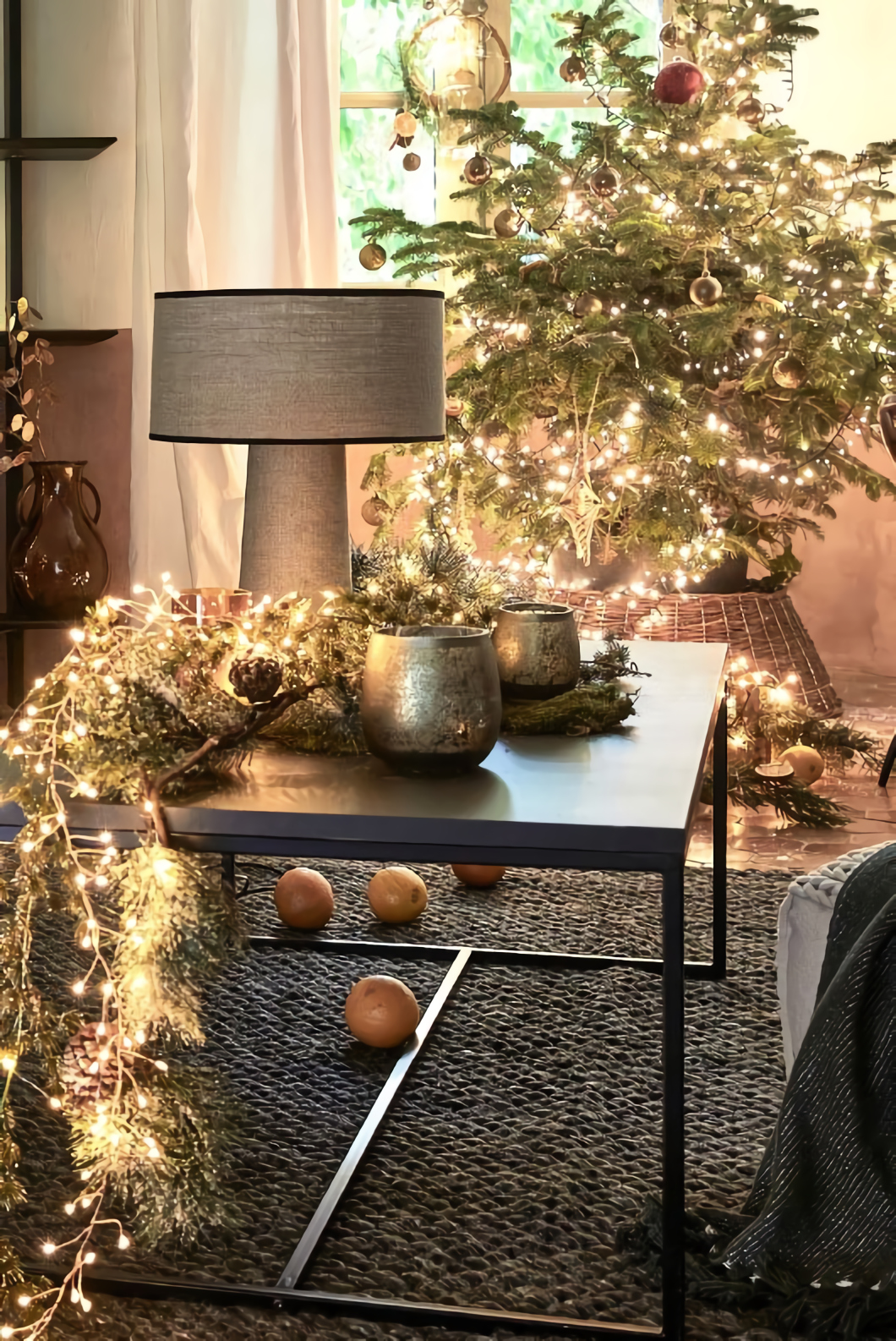 décoration salon Noël