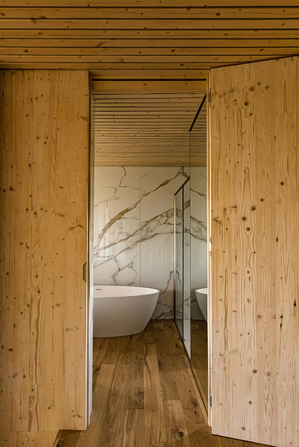 salle de bain marbre