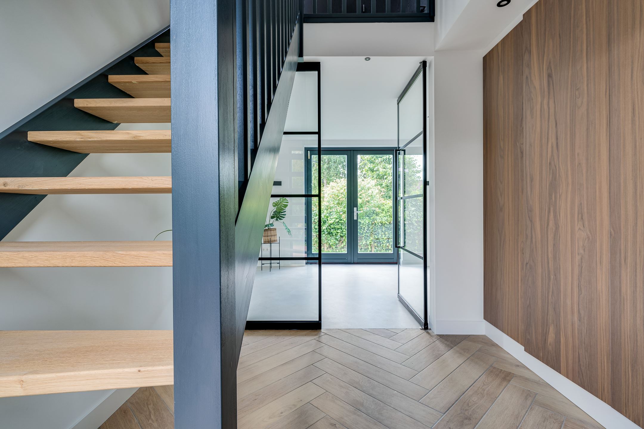 escalier bois dans entrée avec verrière escalier bois dans entrée avec verrière