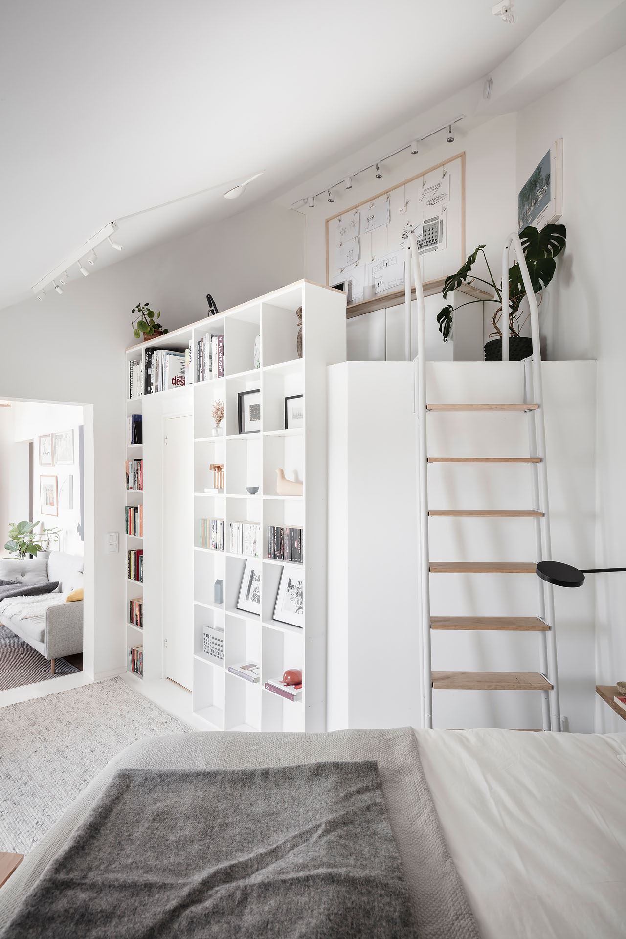chambre décoration scandinave avec bureau en mezzanine chambre décoration scandinave avec bureau en mezzanine