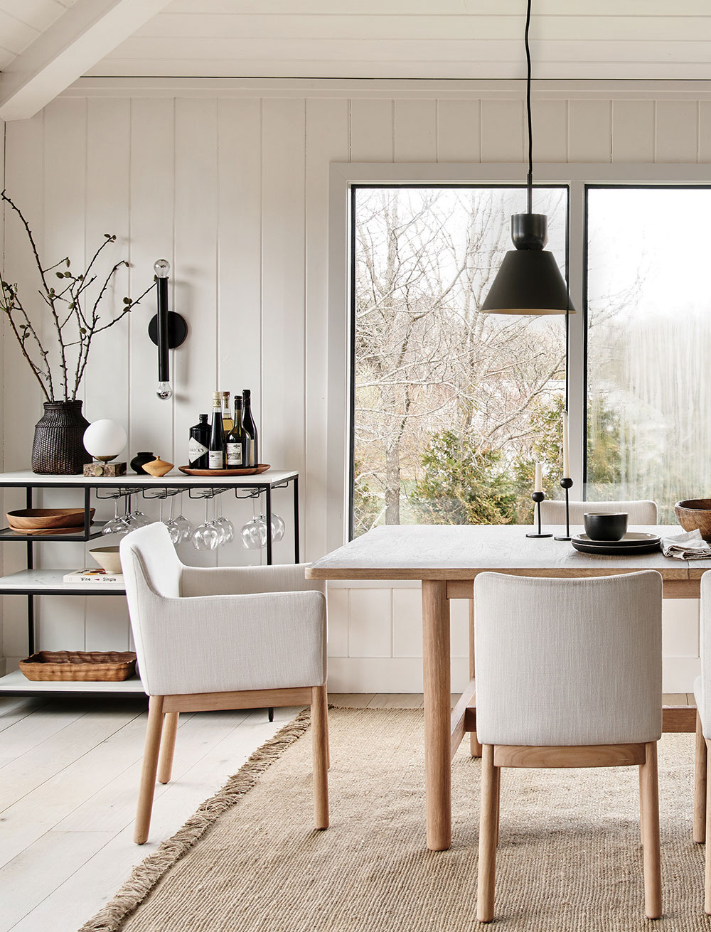 salle à manger maison en bois