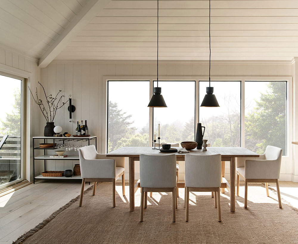 salle à manger maison en bois