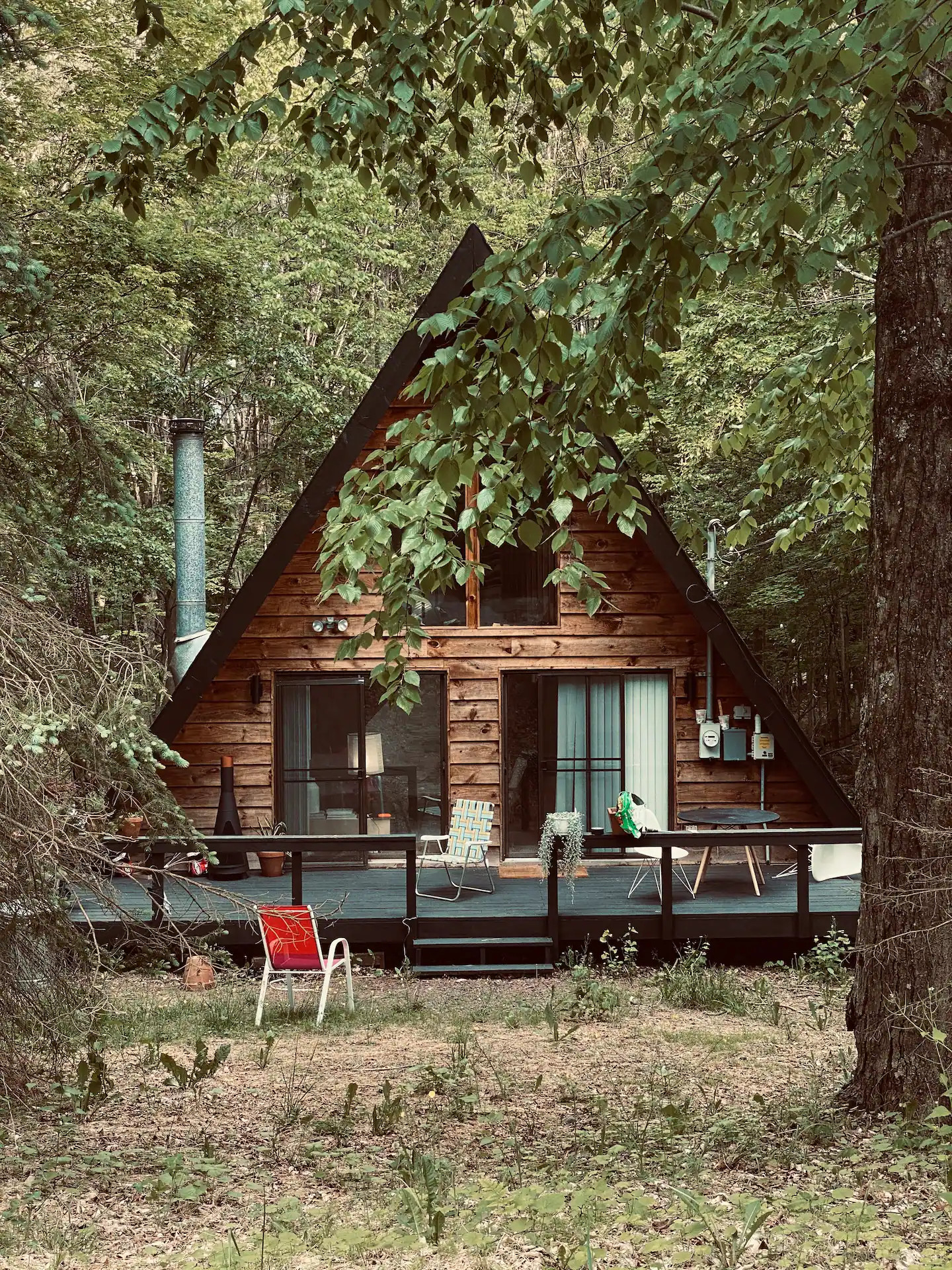 façade maison A-Frame 