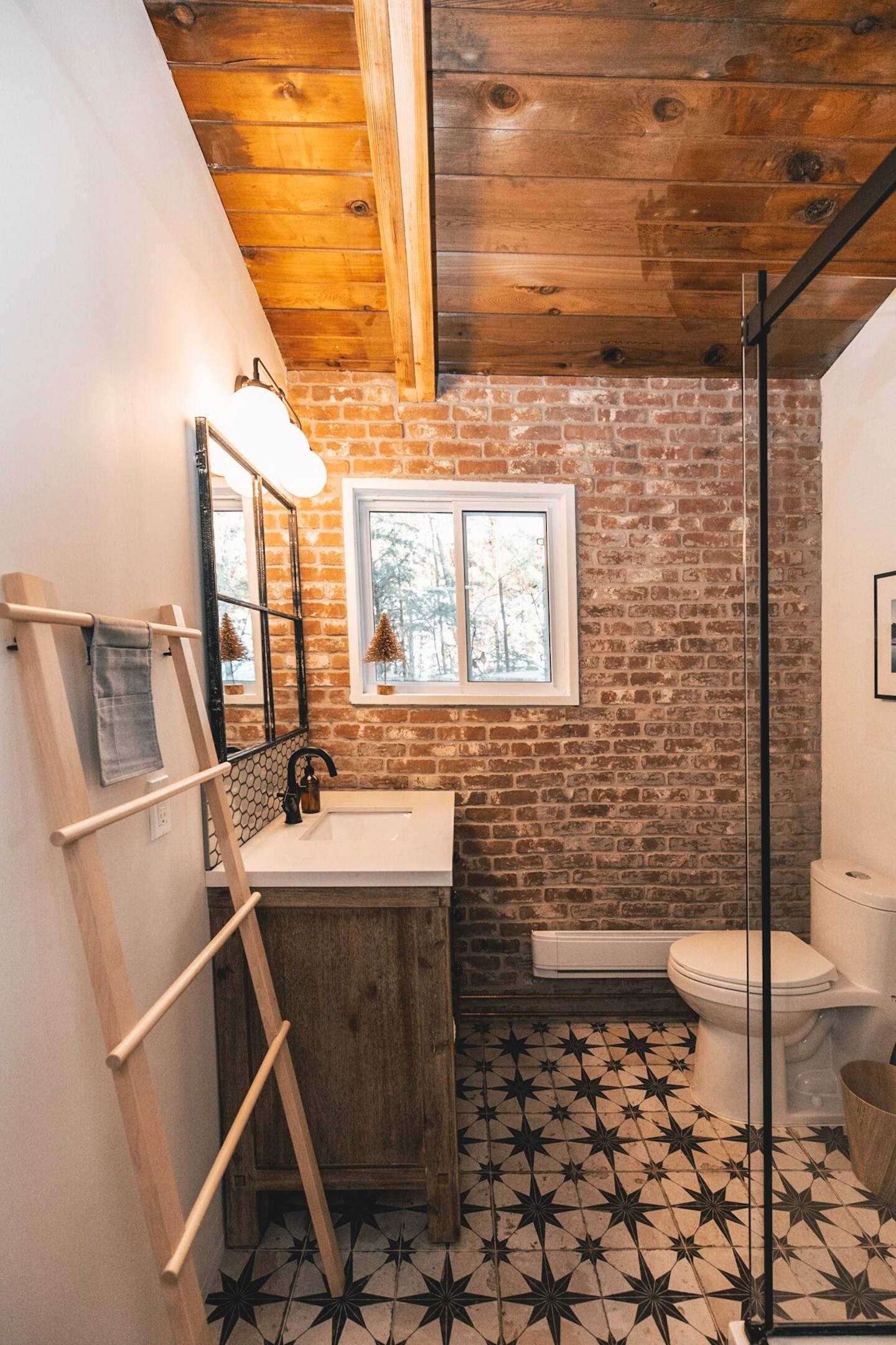 salle de bain vintage carreaux de ciment