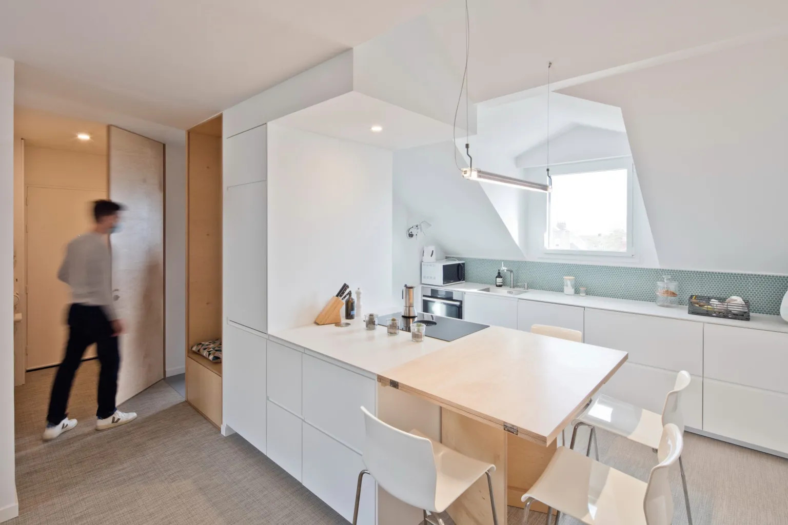 cuisine ouverte appartement rénové cuisine ouverte appartement rénové
