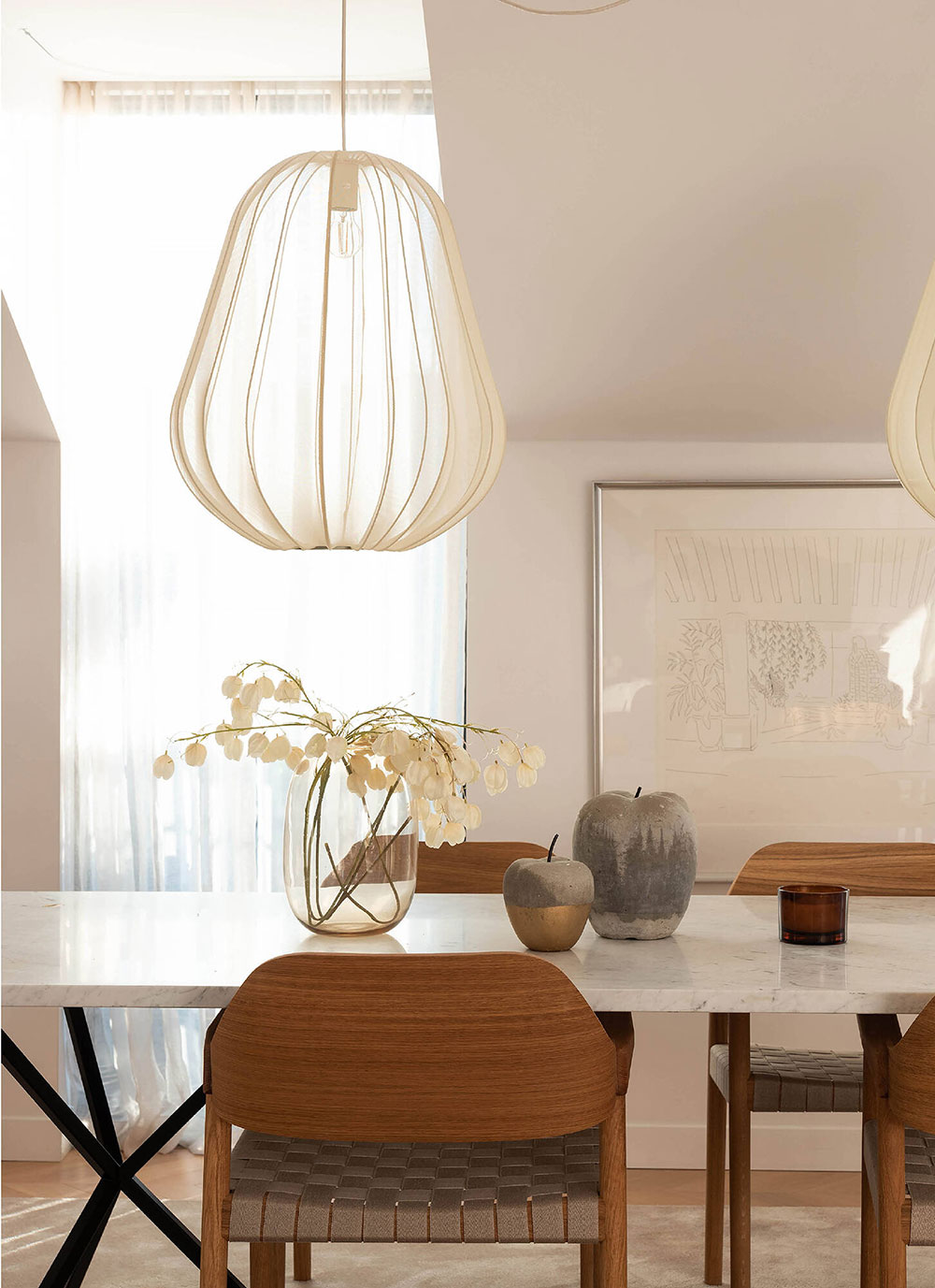 salle à manger décoration naturelle
