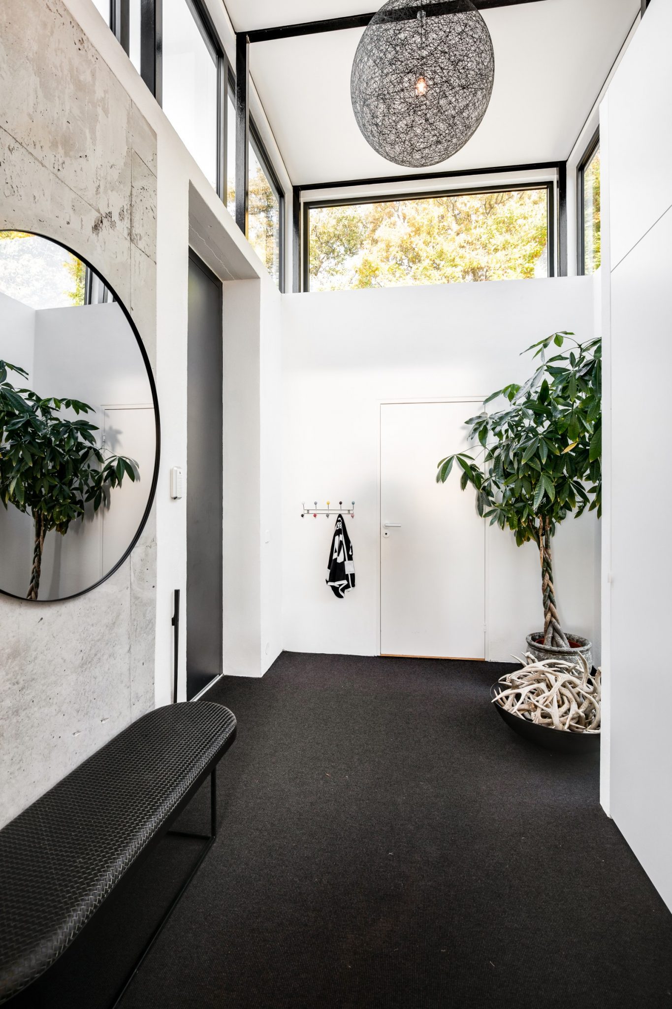 entrée maison contemporaine