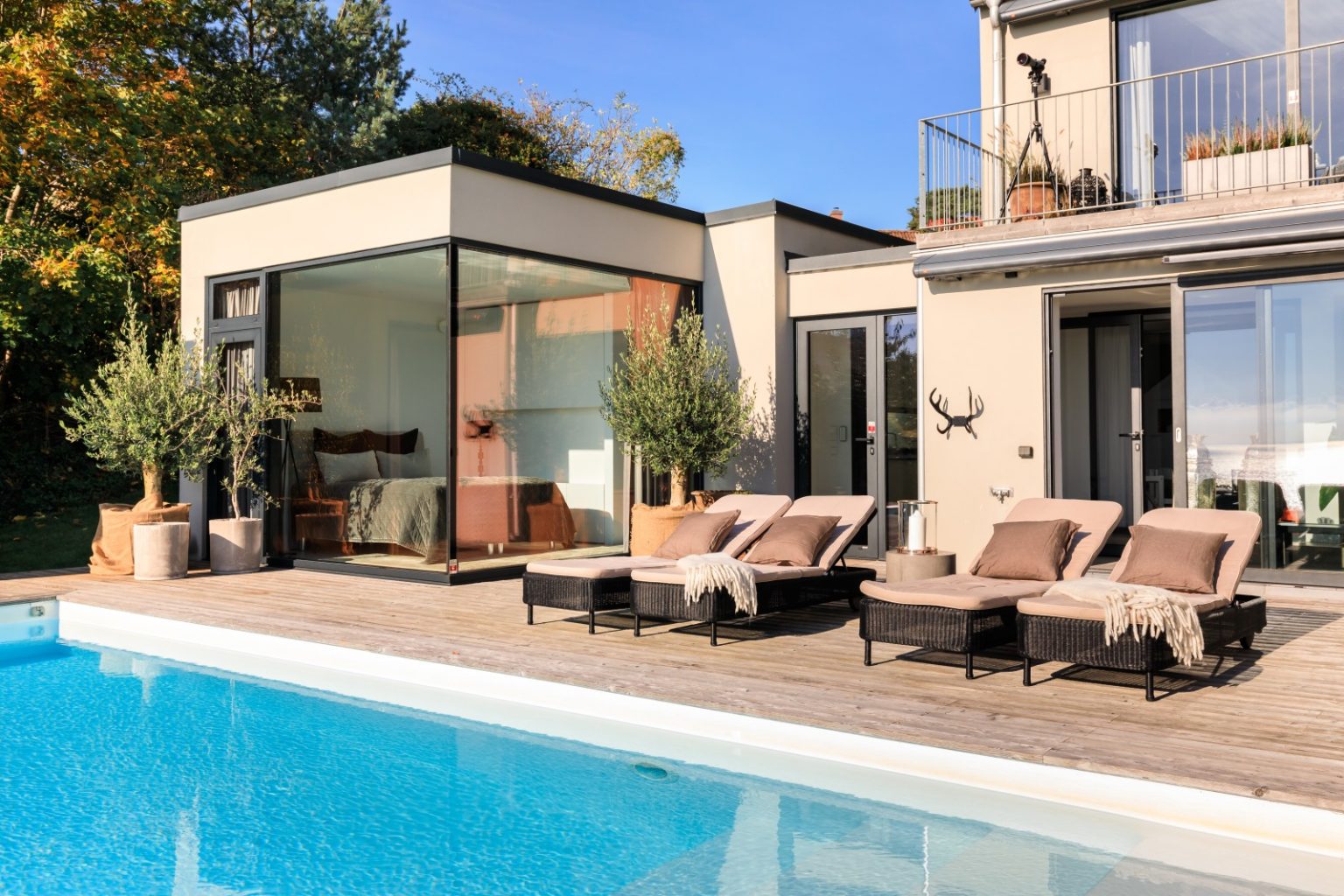 terrasse bois maison contemporaine