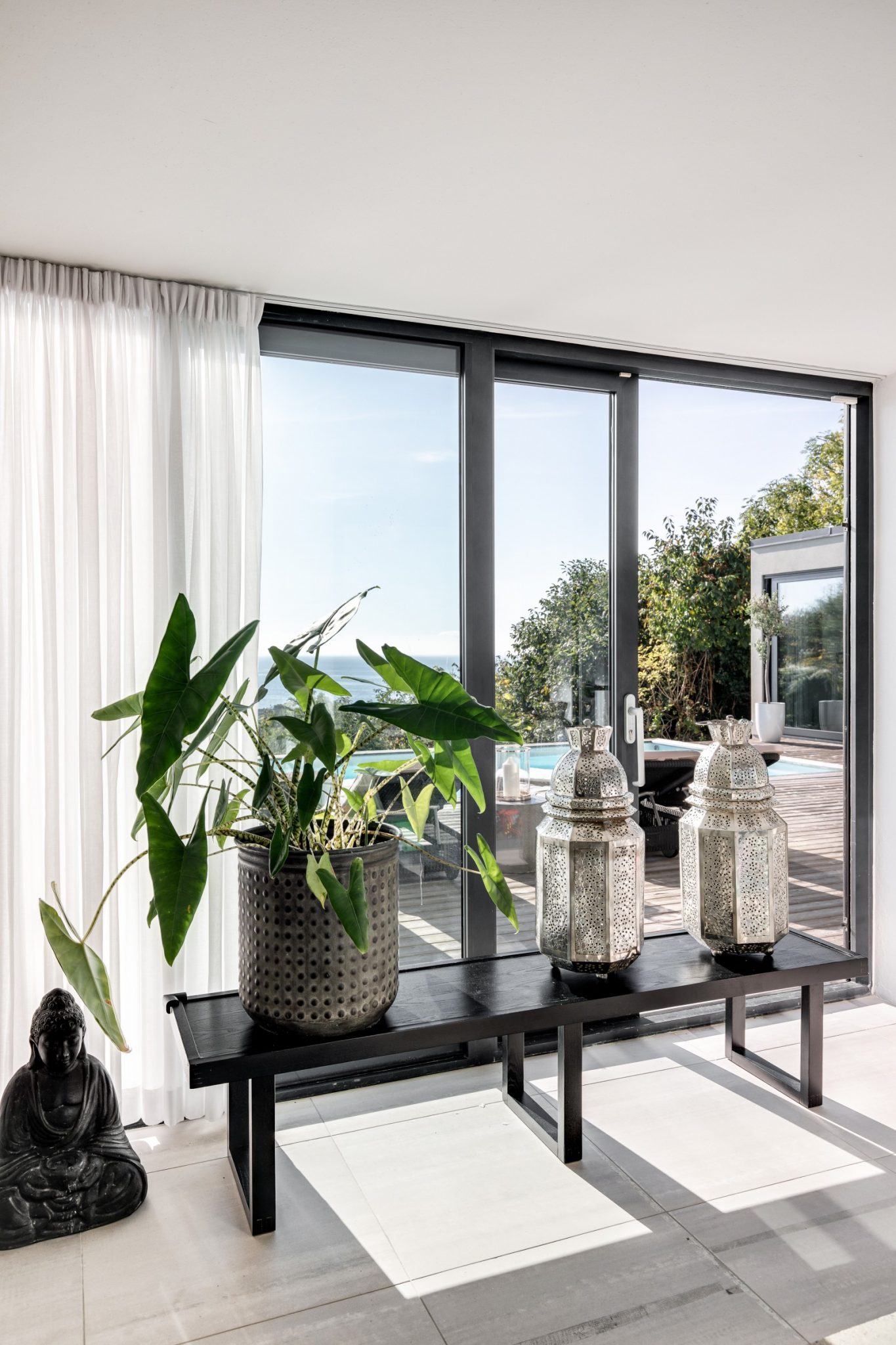 salon maison contemporaine