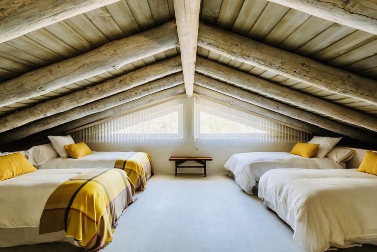 chambre sous combles maison Comporta