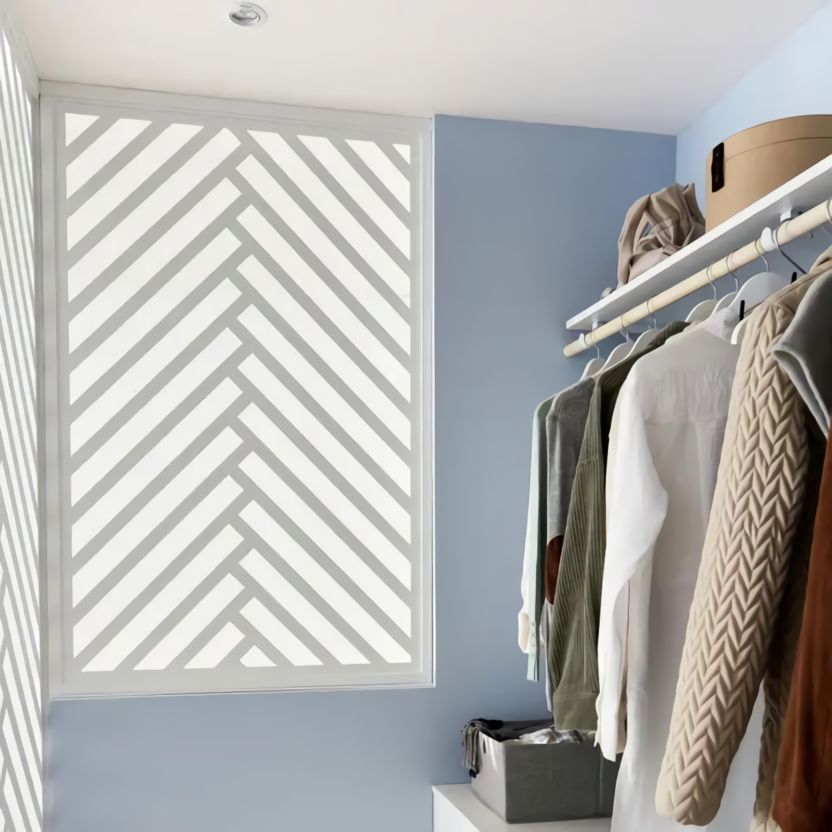 dressing semi-ouvert avec cloison ajourée