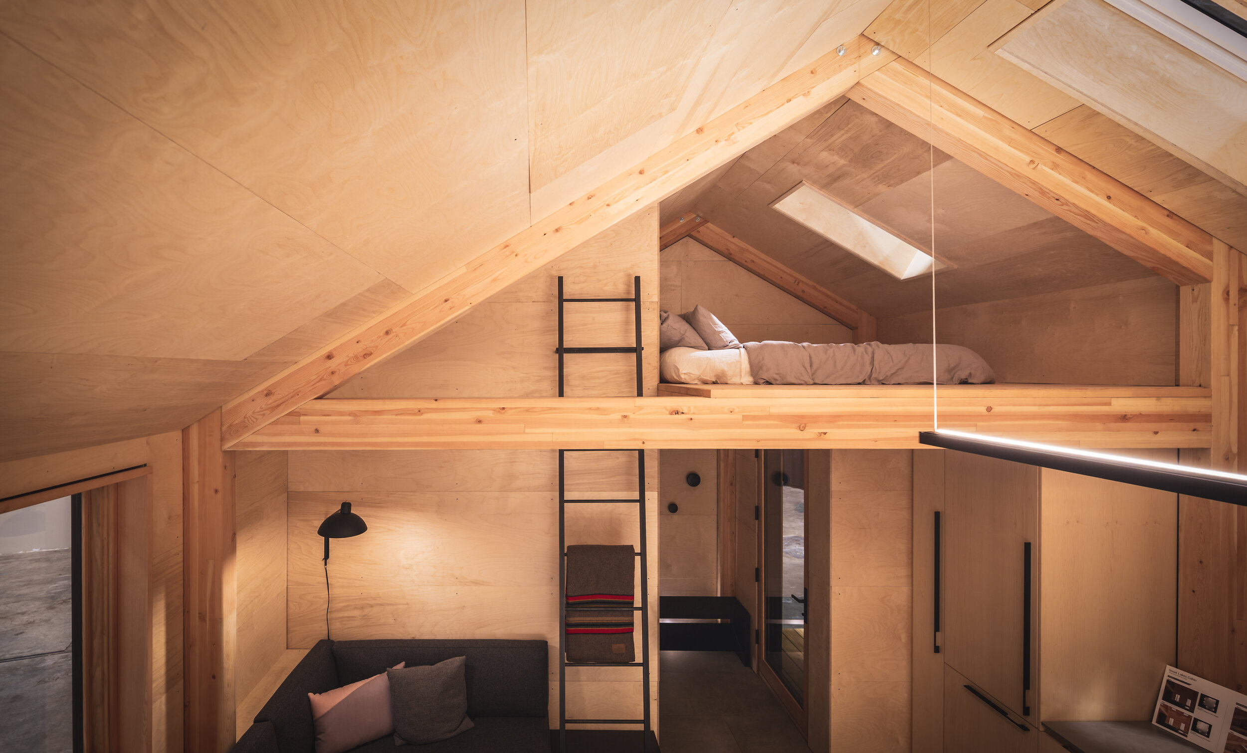 chambre mezzanine maison bois