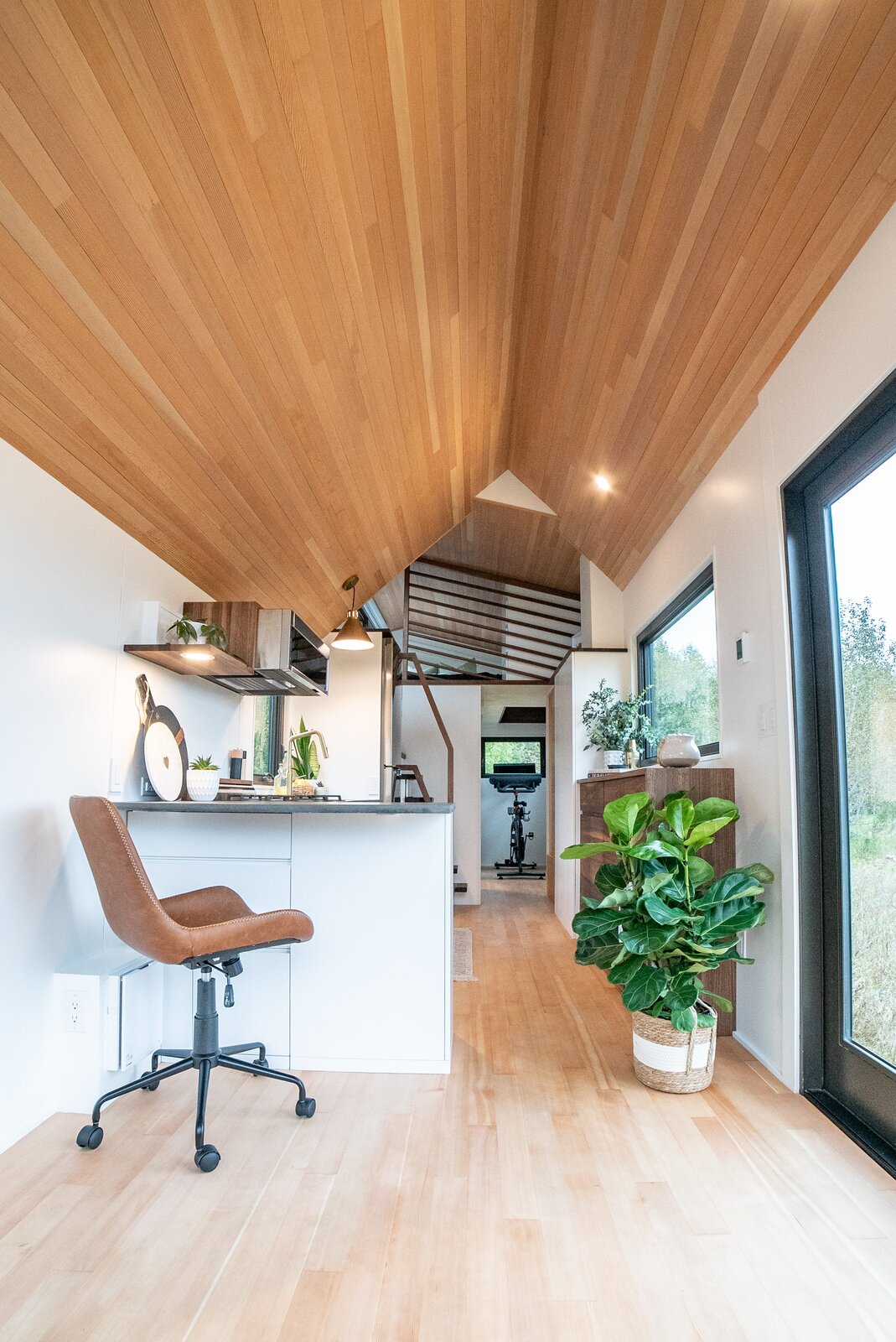 cuisine et salon tiny house
