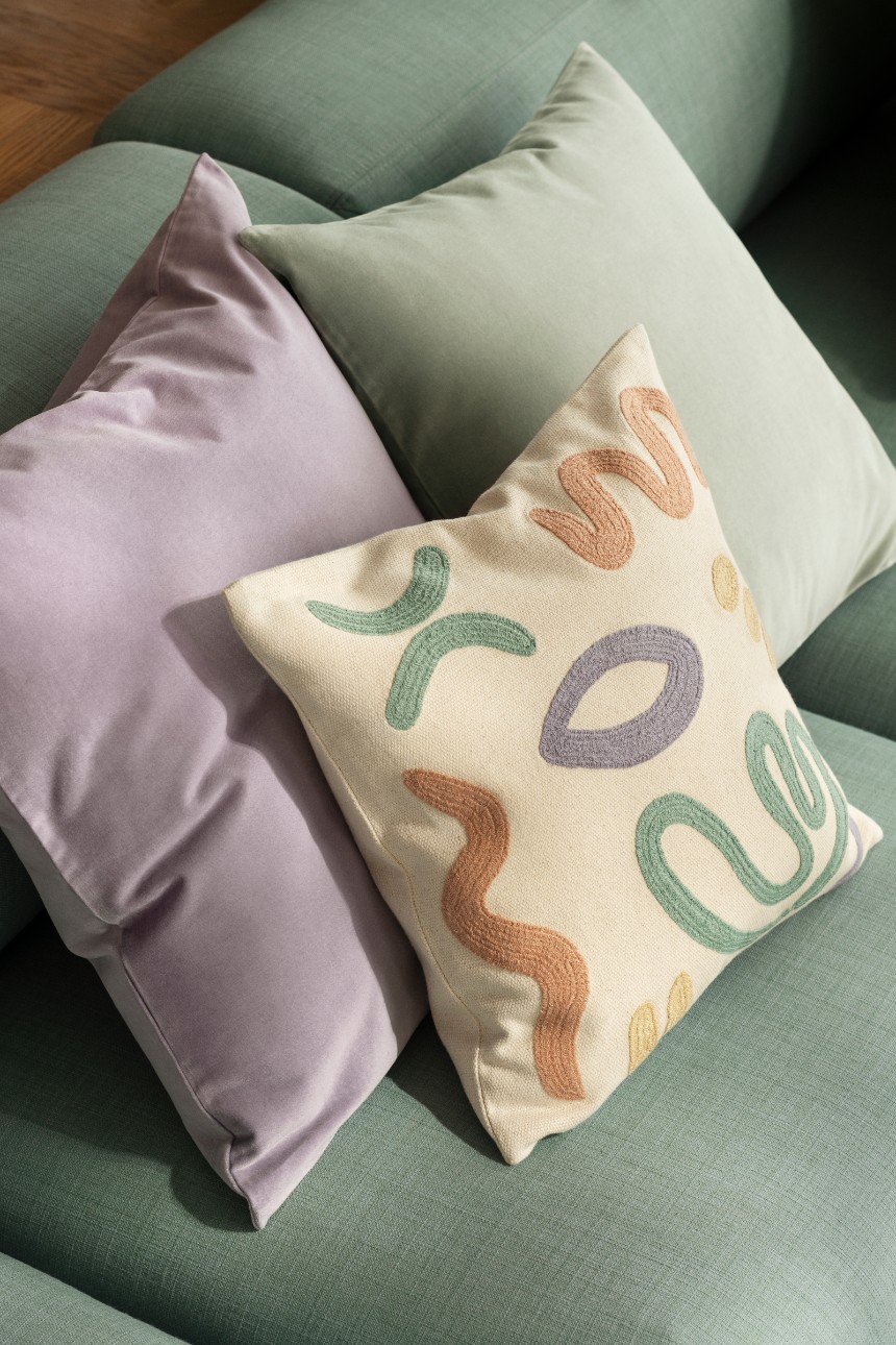 coussins H&M Home printemps 2022