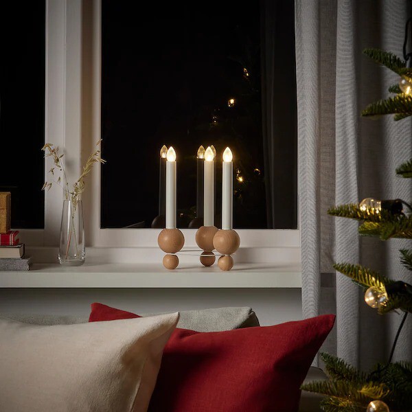 bougeoir de Noël en hêtre bougeoir de Noël en hêtre