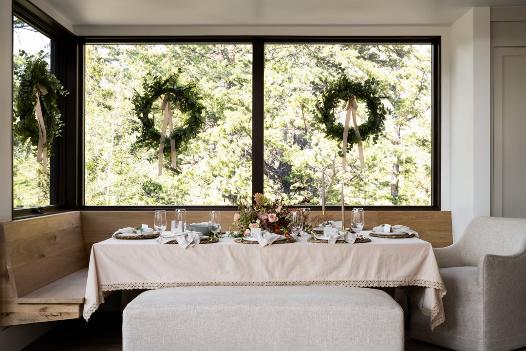 salle à manger table de Noël