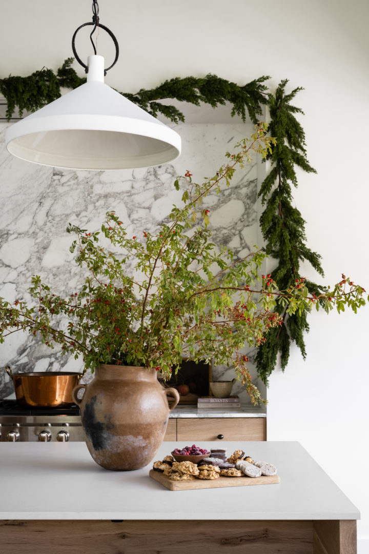cuisine design bois et marbre