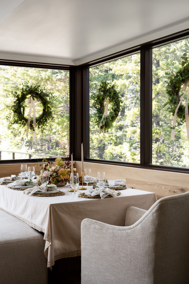 salle à manger table de Noël