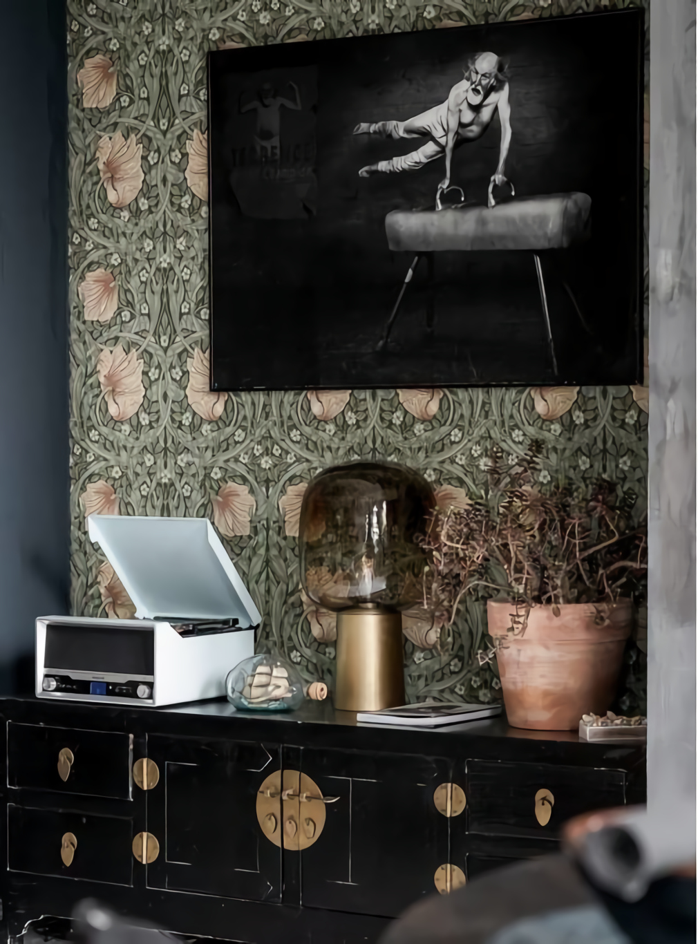 salon papier-peint willian morris
