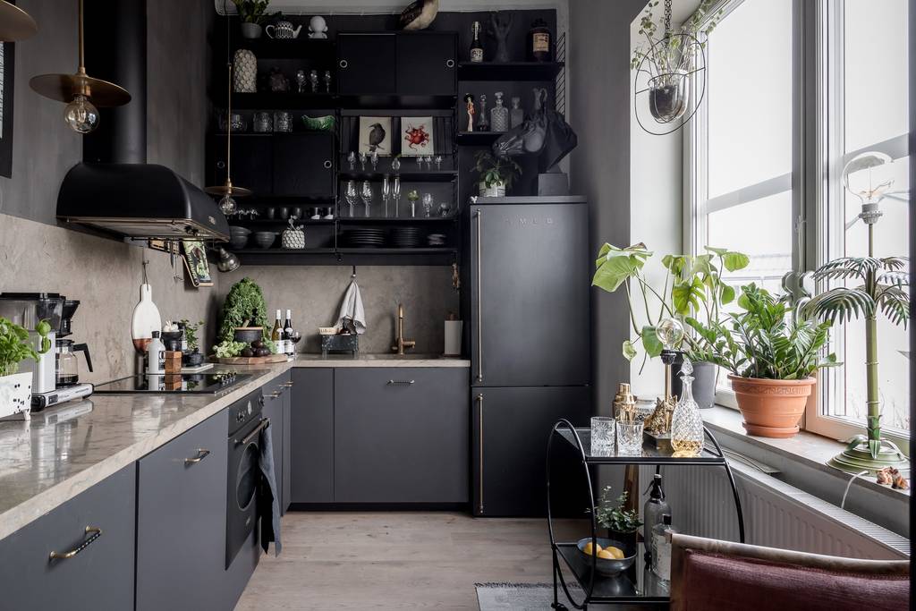 cuisine grise appartement atypique