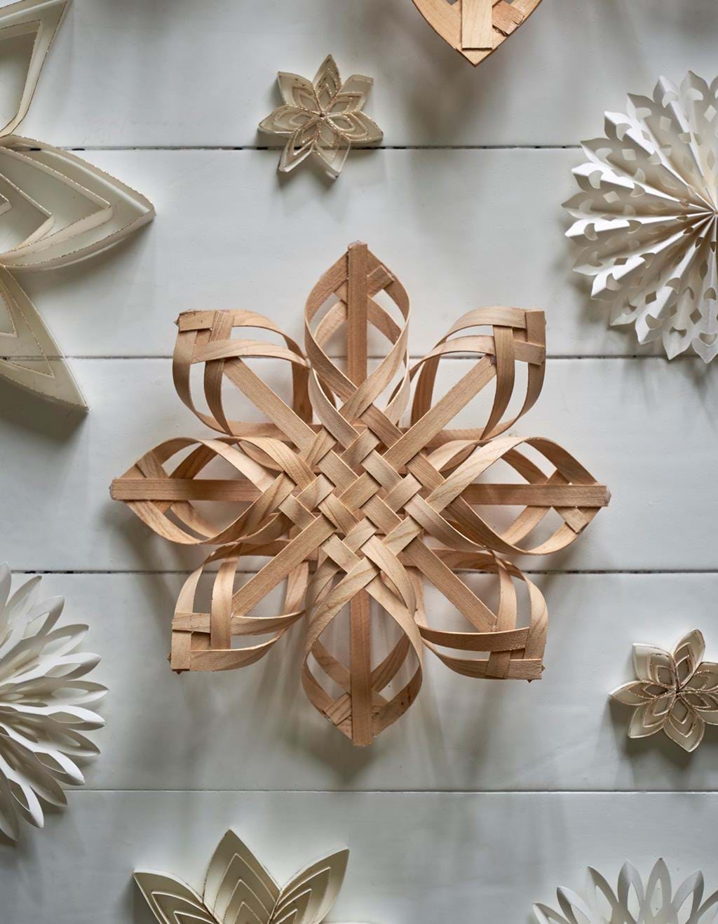 étoile de Noël en bois