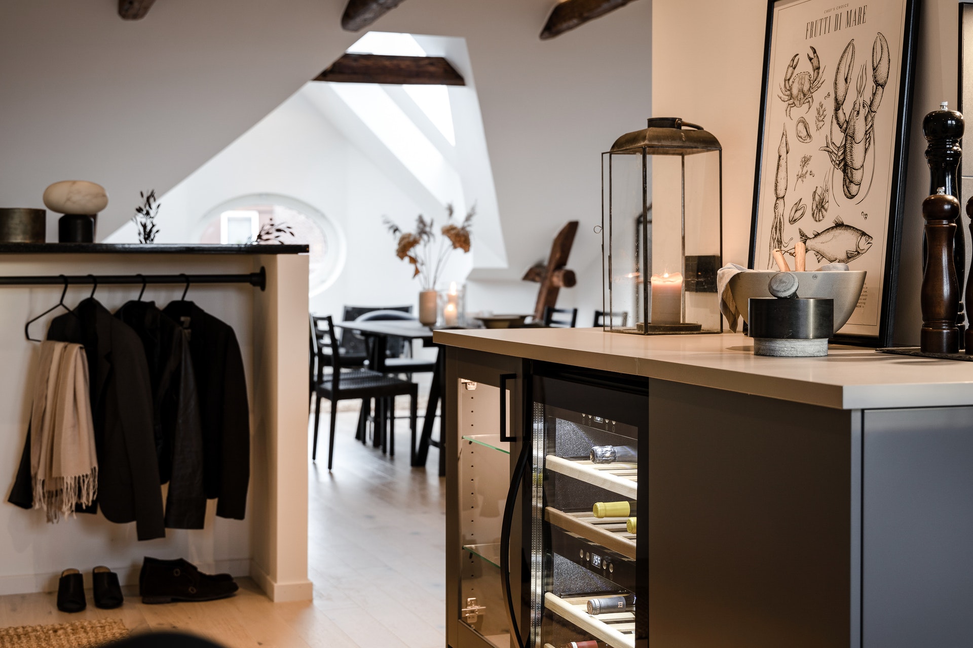 cuisine avec cave à vin