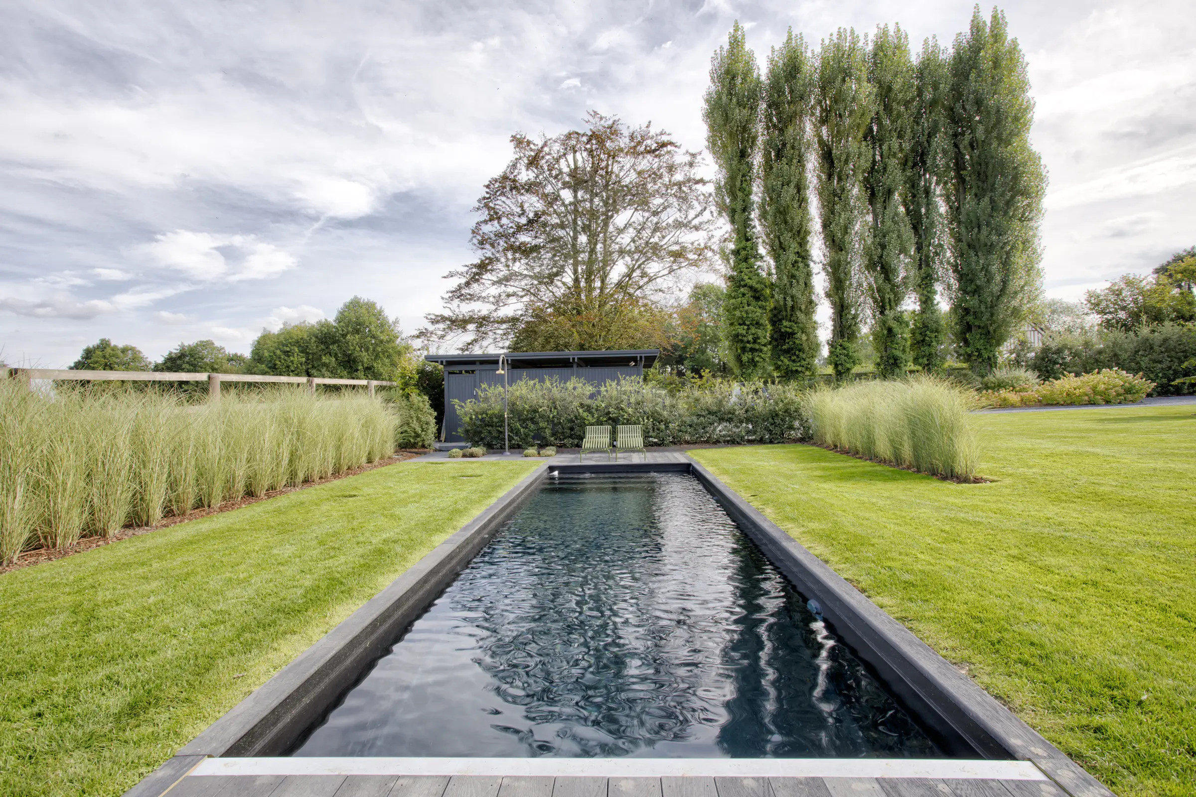 piscine liner noir