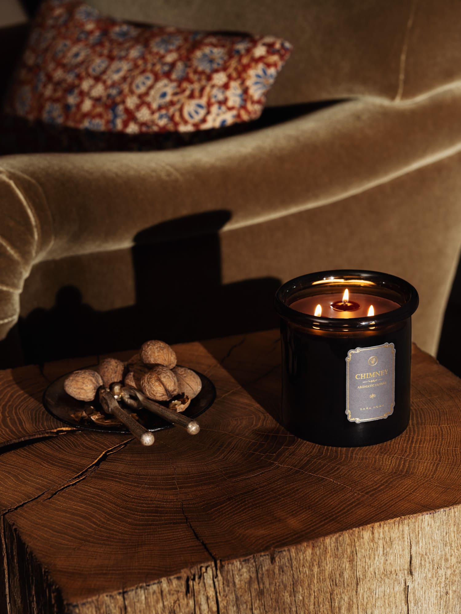 bougies sur table basse
