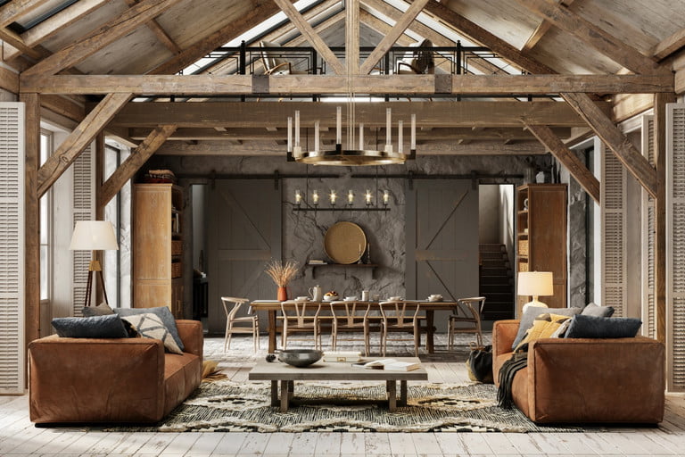 salon chalet decoration design