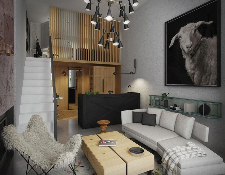 studio avec mezzanine
