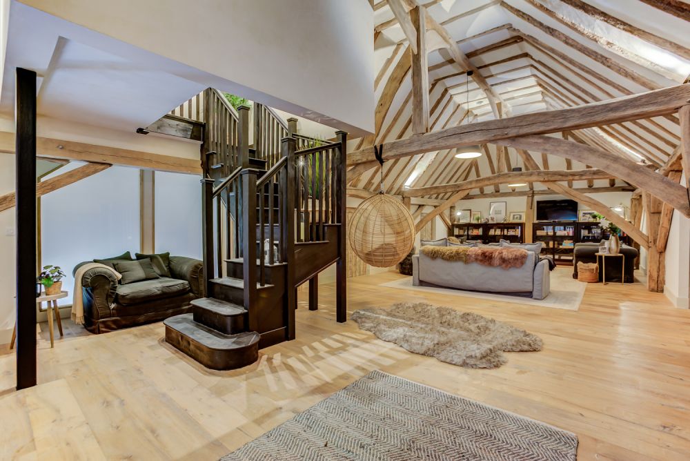 salon ancienne grange
