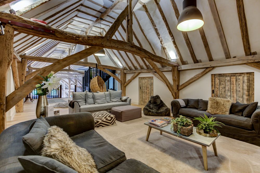 salon ancienne grange