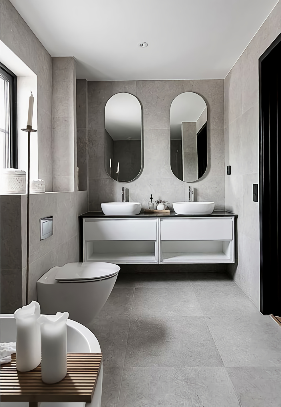 salle de bain design grise salle de bain design grise