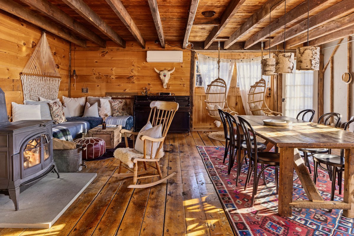 salon grange rénovée