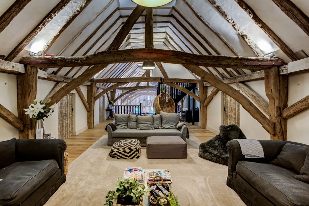 salon ancienne grange
