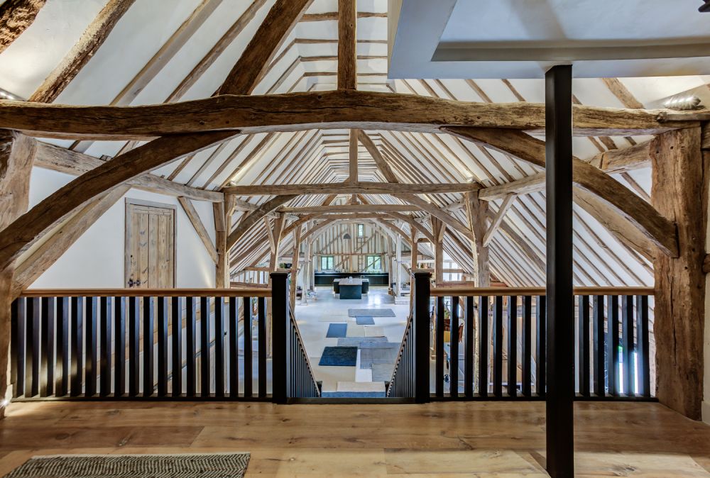 mezzanine avec poutres