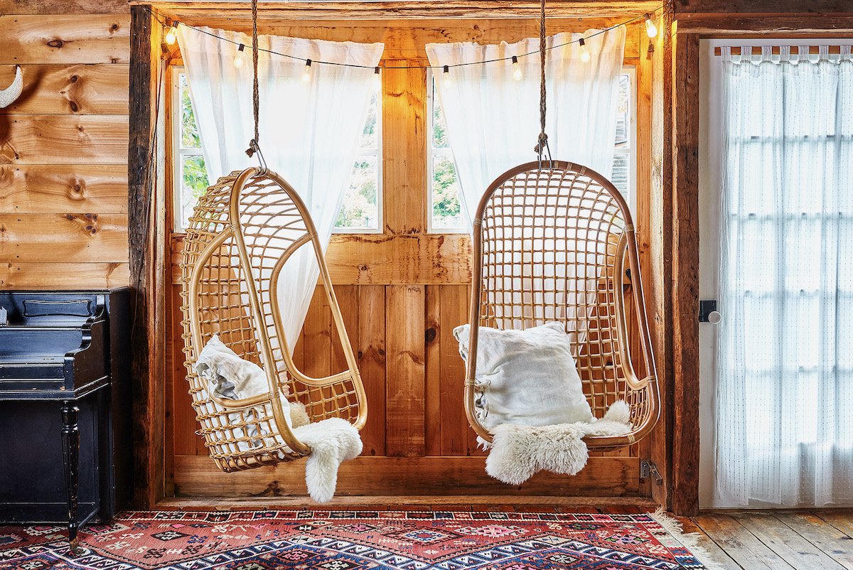 salon grange rénovée