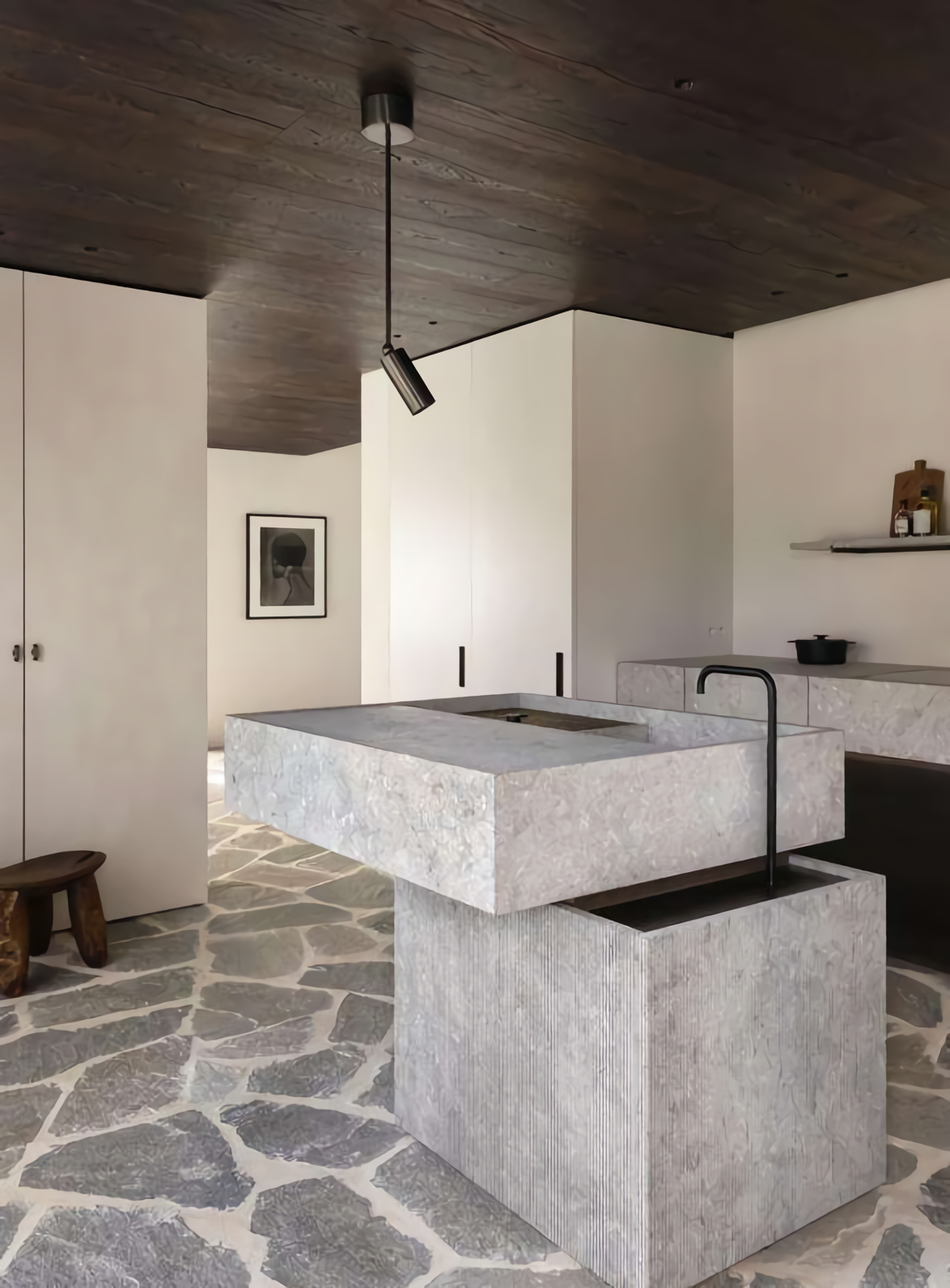 cuisine design béton maison rénovée cuisine design béton maison rénovée