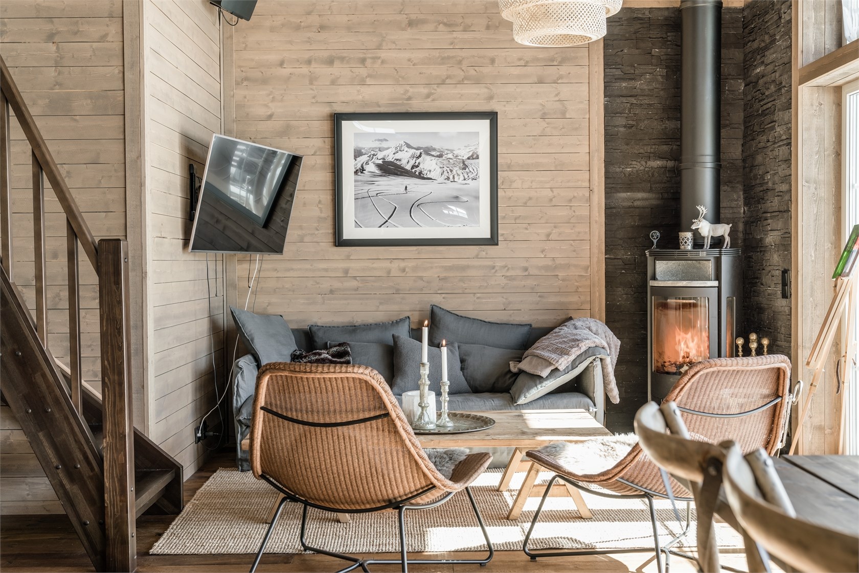 salon chalet contemporain salon chalet contemporain