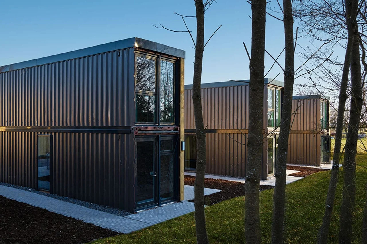 façade résidence mini appartement container
