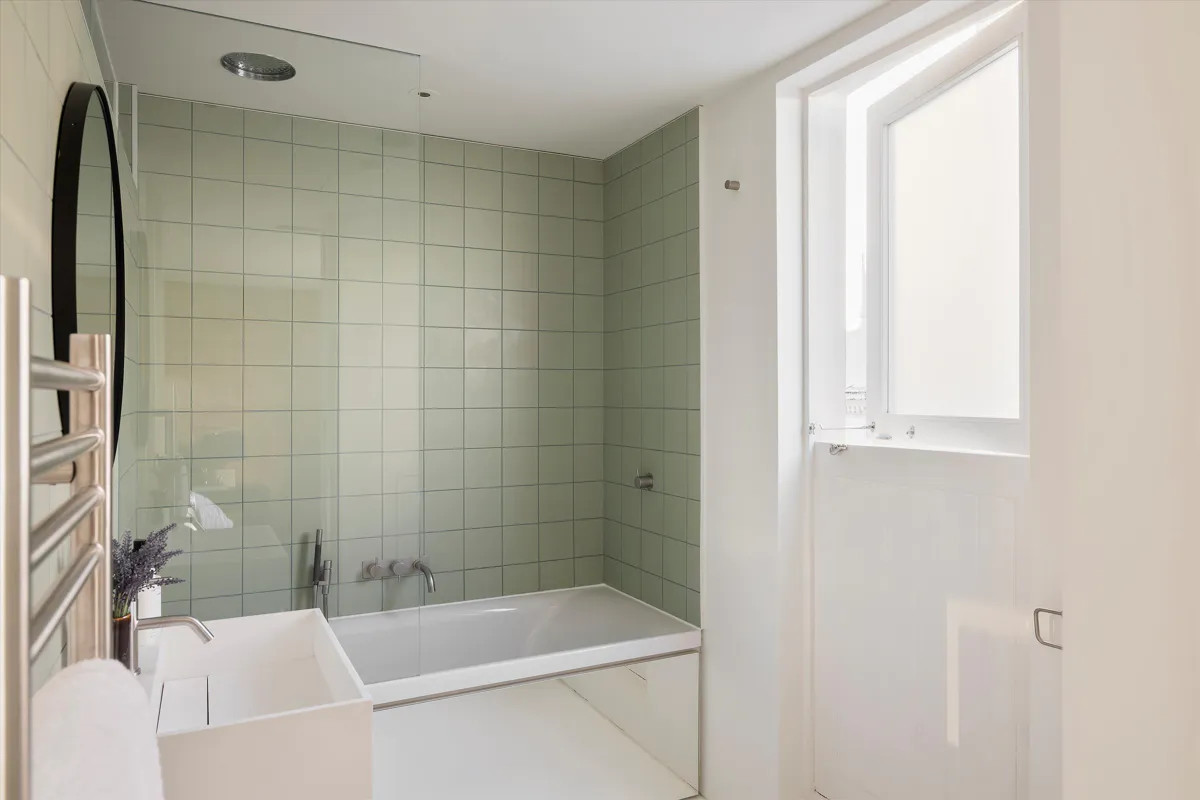 salle de bain verte salle de bain verte